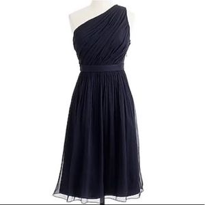 J Crew One shoulder little black dress.  Size 4
